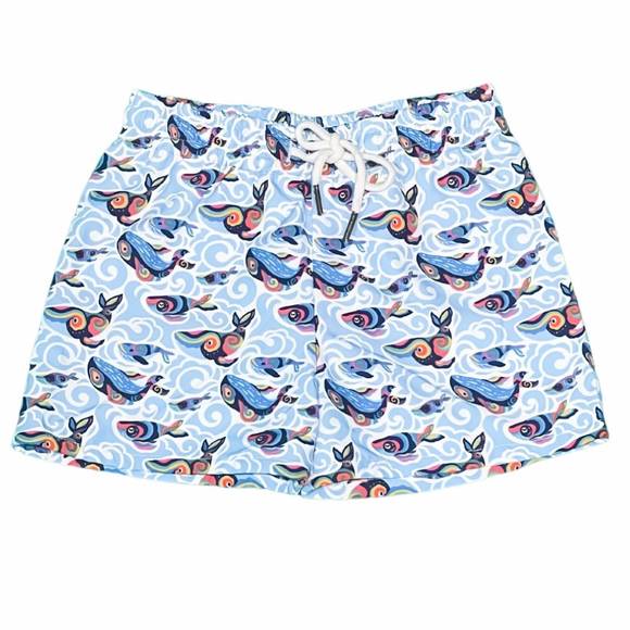 NEW SALTWATER BOYS CO. saint simons shorties in happy whales - Picture 1 of 1